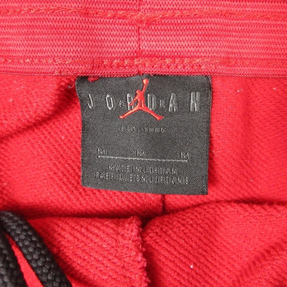 Air Jordan Shorts Mens Medium Red Jump Man Sweat Basketball Fleece Comfort 9